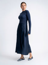 Load image into Gallery viewer, Teen Mock Neck Midi Light Dress
