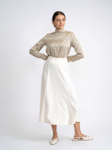 Load image into Gallery viewer, Teen Printed Blouse With Tie At Front Neck
