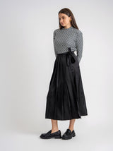 Load image into Gallery viewer, Teen Pleated Wrap Midi Length Skirt
