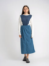 Load image into Gallery viewer, Teen Corduroy Midi Length Skirt With Pocket At Sides
