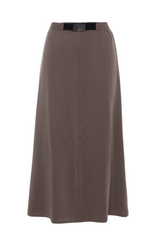 Load image into Gallery viewer, Teen Midi Length Skirt With Buckle At Front Waist
