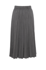 Load image into Gallery viewer, Teen Suede Midi Length Crinkle Pleating Skirt
