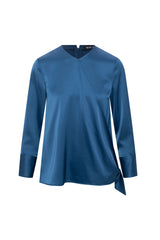 Load image into Gallery viewer, Ladies Maternity Satin Wrap Blouse
