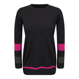 Load image into Gallery viewer, Ladies Maternity Zipper side Color Contrast Knit Sweater
