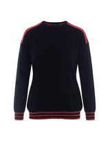 Load image into Gallery viewer, Ladies Maternity Color Blocked Dolman Sweater
