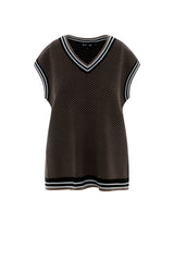 Load image into Gallery viewer, Ladies Maternity Herribone Knit Vest

