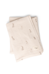 Load image into Gallery viewer, Baby Cotton Gauze Swaddle With Bunnies All Over Print
