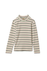 Load image into Gallery viewer, Girls Waffled Stripped Mock Neck Top
