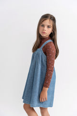 Load image into Gallery viewer, Girls Floral Printed Jersey Mock Neck Top
