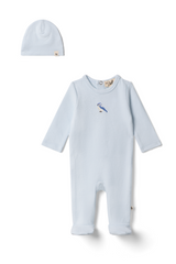 Load image into Gallery viewer, Baby Soft Checkered With Bird Applique
