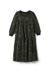 Load image into Gallery viewer, Girls Floral Print Tiered Velour Robe
