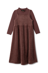 Load image into Gallery viewer, Girls Dotted Velour Jumper Robe
