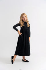 Load image into Gallery viewer, Girls Dotted Velour Jumper Robe
