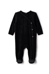 Load image into Gallery viewer, Baby Dotted Velour Onesie
