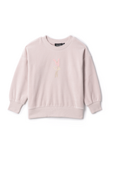 Load image into Gallery viewer, Girls Rope Emboidery Velour Top

