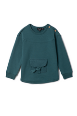 Load image into Gallery viewer, Girls Corduroy Pocket Sweater Shirt Top
