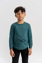 Load image into Gallery viewer, Girls Corduroy Pocket Sweater Shirt Top
