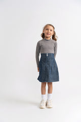 Load image into Gallery viewer, Girls Rib Denim Cord Skirt
