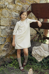 Load image into Gallery viewer, Girls Velvet Embrodery Floral Dress
