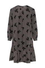 Load image into Gallery viewer, Girls Flocked Floral Dress
