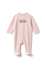 Load image into Gallery viewer, Baby Bro And Sis Velour Onesie
