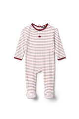 Load image into Gallery viewer, Baby Stripe Pointelle Onesie
