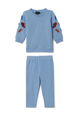 Load image into Gallery viewer, Baby Boy's Hook Stitch 2pc Set
