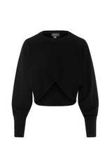 Load image into Gallery viewer, Teen Textured Knit Cropped Wrap Sweater
