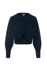 Load image into Gallery viewer, Teen Textured Knit Cropped Wrap Sweater
