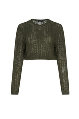 Load image into Gallery viewer, Teens Crochet Knit Cropped Sweater
