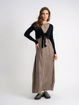 Load image into Gallery viewer, Teens Rib Knit Tie Cardigan
