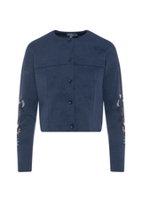 Load image into Gallery viewer, Teens Cropped Embroidery Jacket
