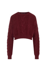 Load image into Gallery viewer, Teen Braided Knit Sweater
