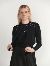 Load image into Gallery viewer, Cropped Diamond Tie Sweater
