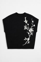 Load image into Gallery viewer, Floral Applique Sweater Vest
