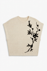 Load image into Gallery viewer, Floral Applique Sweater Vest
