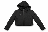 Load image into Gallery viewer, Quilted Bomber Hoodie
