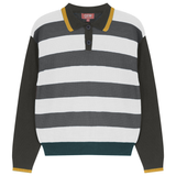 Load image into Gallery viewer, Knit Contrast Henley Sweater
