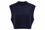 Load image into Gallery viewer, Cropped Mohair Mock Neck Vest
