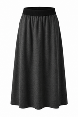 Load image into Gallery viewer, Wool Pull On Midi Skirt
