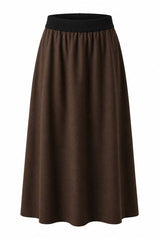 Load image into Gallery viewer, Wool Pull On Midi Skirt

