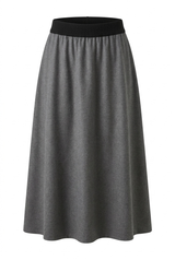 Load image into Gallery viewer, Wool Pull On Midi Skirt
