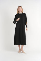 Load image into Gallery viewer, Printed Crepe Chiffon Jumper With Knit Bolero
