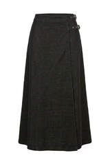 Load image into Gallery viewer, Midi Cordery Mock Wrap Skirt
