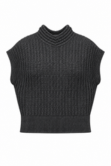 Load image into Gallery viewer, Ribbed Cropped Knit Vest

