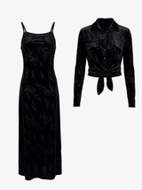 Load image into Gallery viewer, Velour Maxi Dress Set
