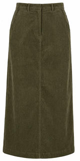 Load image into Gallery viewer, Corduroy Maxi Straight Pocket Skirt
