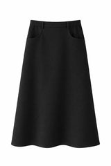 Load image into Gallery viewer, Cool Wool A Line Pull On Maxi Skirt
