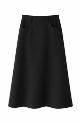 Load image into Gallery viewer, Cool Wool A Line Pull On Maxi Skirt

