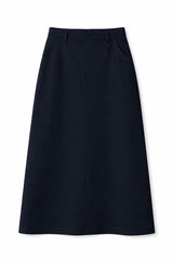 Load image into Gallery viewer, Cool Wool Midi Straight Pocket Skirt
